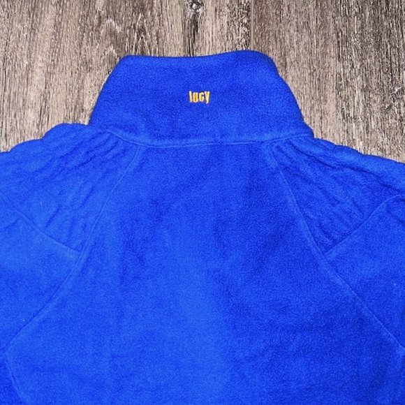 Lucy Yoga Activewear Fleece 1/2 Zip Pullover Jacket Size S Small Blue EUC - Picture 6 of 6